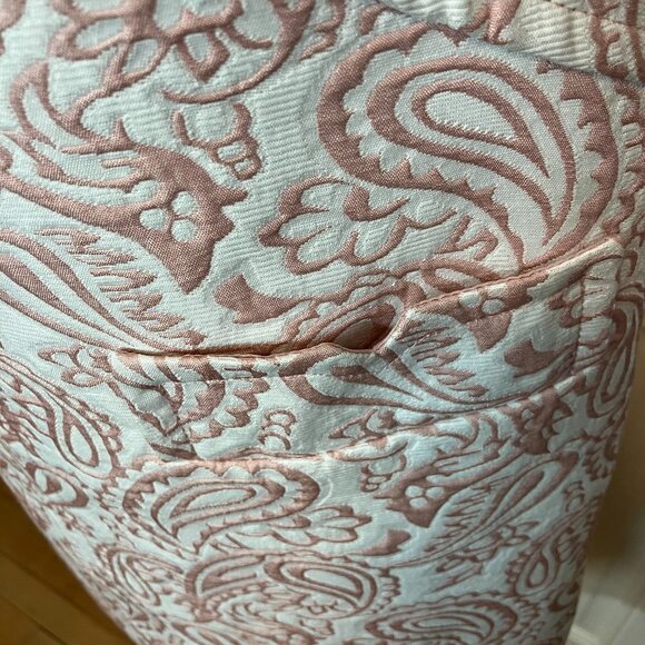 Victoria Beckham for Target Blush Pink Paisley Jacquard Dress Sz XS - Picture 7 of 8